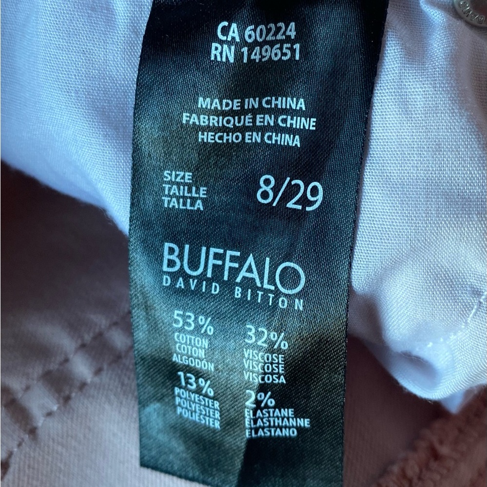Buffalo David Bitton - Pink (Aubrey) Skinny Mid-rise Crop Jeans, Size: 8/29 - Picture 7 of 8